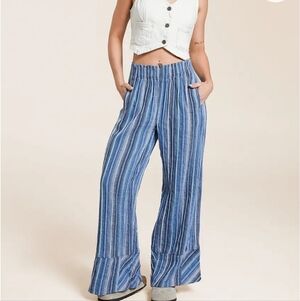 Free People Days End Pants in Indigo Combo US XS